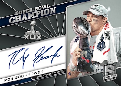 Super Bowl Champion Signature Rob Gronkowski MOCK UP