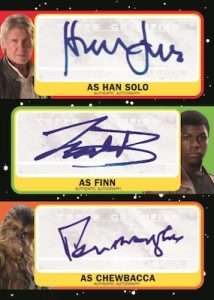 Triple Auto Han Solo, Finn, Chewbacca