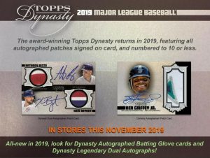 2019 Topps Dynasty Baseball