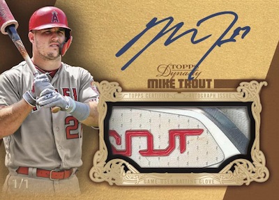 Auto Batting Glove Gold Mike Trout MOCK UP