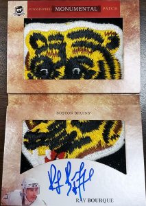 Autographed Monumental Patch Booklet Ray Bourque