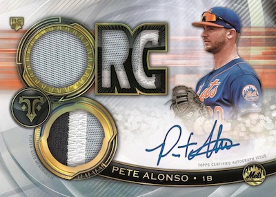 Base Rookies and Future Phenoms Auto Relic Pete Alonso