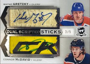 Dual Scripted Sticks Wayne Gretzky, Connor McDavid