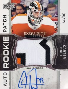 Exquisite Collection Rookie Auto Patch Jumbo Carter Hart