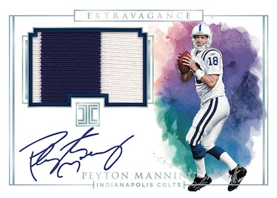 Extravagance Patch Auto Peyton Manning MOCK UP