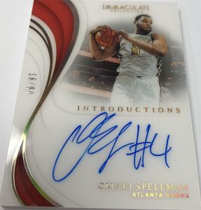 Immaculate Introductions Auto Omari Spellman Immaculate Introductions Auto Omari Spellman
