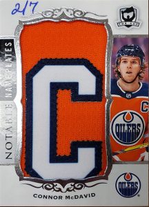 Notable Nameplates Patch Letters Connor McDavid