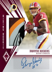 Rising Rookie Material Signature Dwayne Haskins MOCK UP
