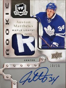 The Cup Rookie Tribute Auto Patch Auston Matthews