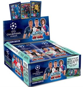 Match Attax 2019 2020 Topps Champions League Soccer Sealed Extra Edition Champions Mega Collectors Tin with a Limited Edition Mohamed Salah Gold Card 