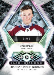 Base Diamond Relic Rookie Gems Cale Makar MOCK UP