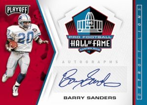 Hall of Fame Autos Barry Sanders MOCK UP