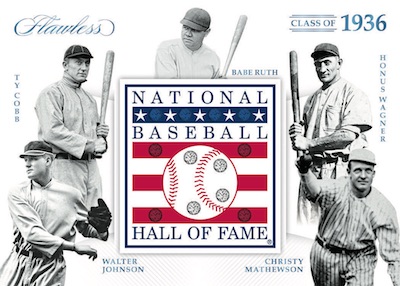 Multi Gems 1936 Ty Cobb, Waltyer Johnson, Babe Ruth, Honus Wagner, Christy Mathewson MOCK UP