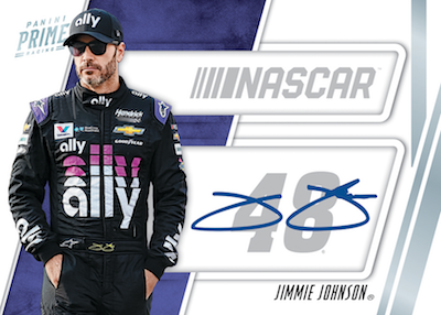 NASCAR Shadowbox Signature Card Number Jimmie Johnson MOCK UP