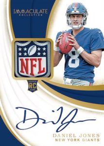 Rookie Patch Auto Daniel Jones MOCK UP