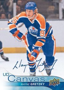 2016-17 Wayne Gretzky UD Canvas Retired Stars Auto Added Buyback