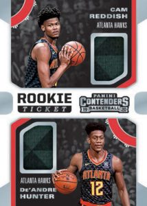 Rookie Ticket Dual Swatches Cam Reddish, De'Andre Hunter MOCK UP