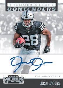 Rookie of the Year Contenders Auto Josh Jacobs MOCK UP