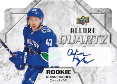 Quartz Rookie Auto Quinn Hughes MOCK UP