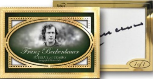 1-of-1 Combo Auto Relic 24KT Plated Franz Beckenbauer