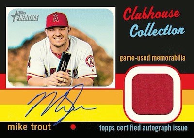Clubhouse Collection Auto Relics Mike Trout MOCK UP