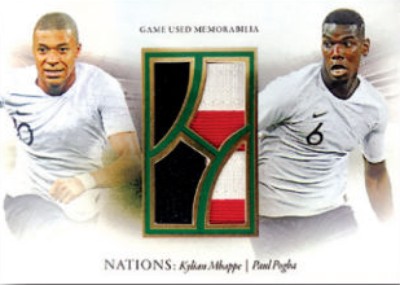 Nations Dual Relics Kylian Mbappe, Paul Pogba