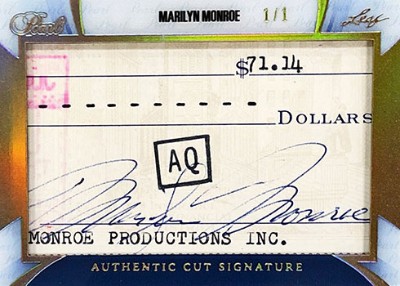Pearl Cut Signatures Marilyn Monroe