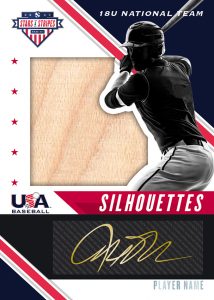 USA Baseball Silhouettes Signature Bats MOCK UP