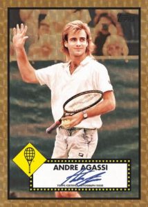 1952 Topps SuperFractor Auto Andre Agassi MOCK UP