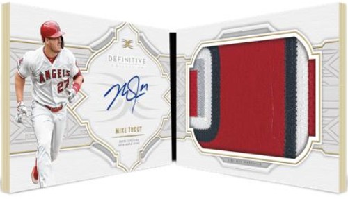 Auto Patch Book Mike Trout MOCK UP
