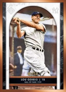 Base Hall of Fame Icons Lou Gehrig MOCK UP