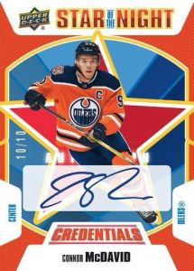 Star of the Night Auto Connor McDavid MOCK UP