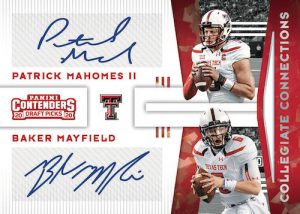 Collegiate Connections Signatures Patrick Mahomes II, Baker Mayfield