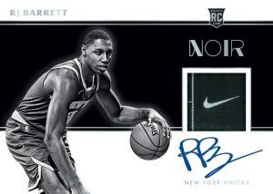 Rookie Patch Auto Black and White RJ Barrett MOCK UP