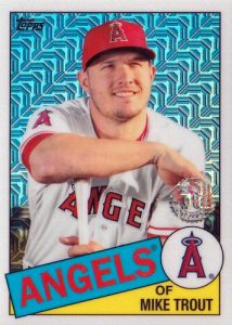 1985 Topps Chrome Silver Pack Series 1 Base Mike Trout