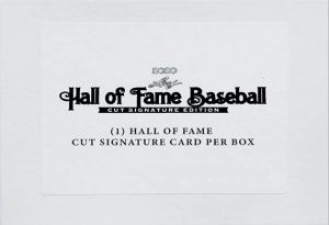 2020 Leaf Hall of Fame Baseball Cut Signatures
