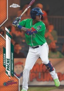 Base Chrome Orange Refractor Cristian Pache