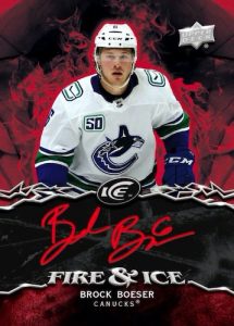 Fire and Ice Fire Auto Brock Boeser MOCK UP