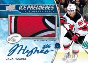 Ice Premieres Auto Patch Jack Hughes MOCK UP