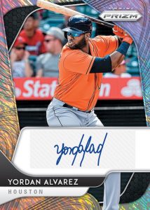 Rookie Autos Shimmer FOTL Yordan Alvarez
