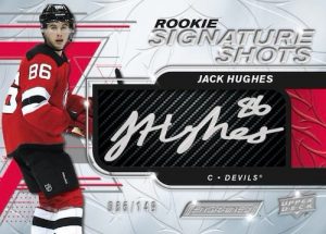 Rookie Signature Shots Carbon Fiber Jack Hughes MOCK UP