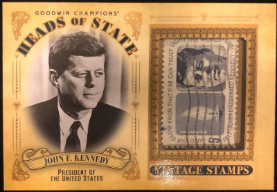 Heads of State Stamp Relics JFK