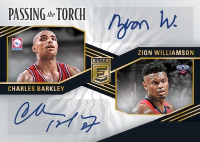 Passing the Torch Signatures Charles Barkley, Zion Williamson
