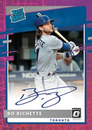 Rated Rookie Signatures Pink Velocity Bo Bichette