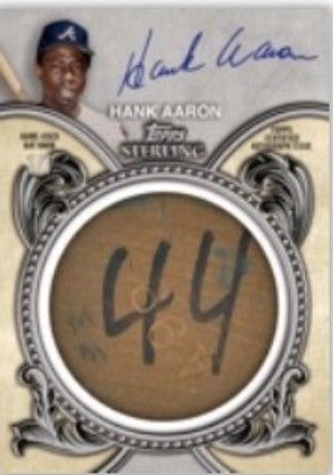 Sterling Auto Bat Knobs Hank Aaron