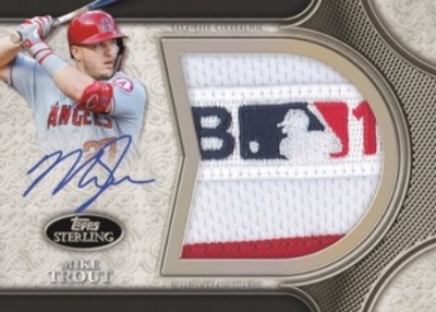 Sterling Splendor Jumbo Patch Auto Mike Trout