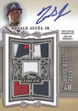 Sterling Swings Auto Relics Silver Ronald Acuna Jr