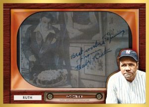 1955 Bowman Oversized Cut Signatures Babe Ruth MOCK UP