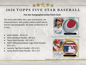 2020 Topps Five Star Baseball