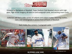 2020 Topps Stadium Club Baseball